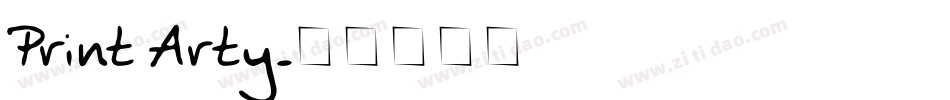 Print Arty字体转换